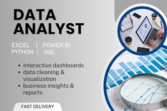 do data analysis using excel sql python and power bi