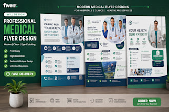 design a professional medical flyer for healthcare and clinics