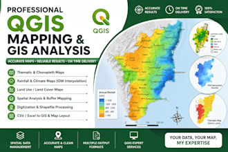 create professional qgis maps and gis spatial analysis