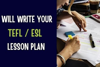 create custom tefl and esl lesson plans for any level