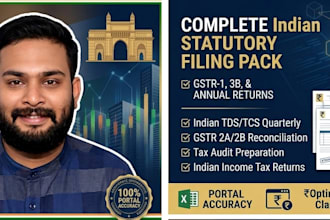 handle indian gst returns, tds filing, and statutory compliance