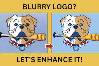 upscale, enhance and sharpen your low resolution logo