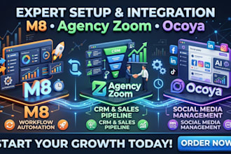 set up and automate agency zoom servicem8 keap or ocoya for your business