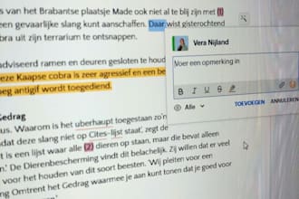 proofread written texts in the dutch language