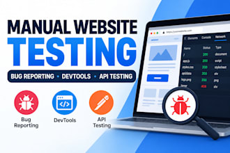 manually test your website and report bugs