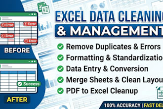do data entry and data cleaning