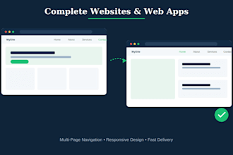 build a complete interactive website or web app