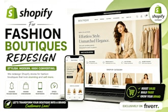 redesign your shopify fashion boutique store for higher conversions