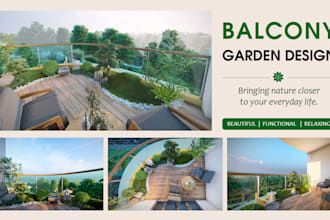 design a balcony garden for your home, apartment or office