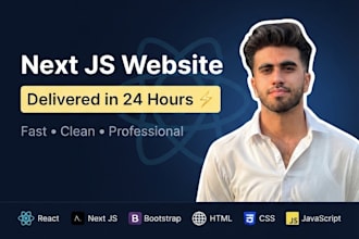 build a nextjs website for your business in 24 hours