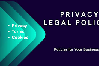 write a professional privacy policy and legal policies