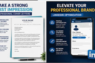 write an ats resume, CV, cover letter and optimize your linkedln profile