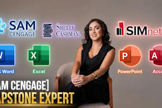 do your sam cengage, capstone, simnet projects in ms access, word, ppt