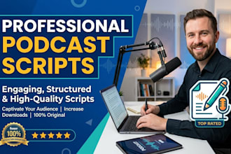 write professional podcast scripts for your channel