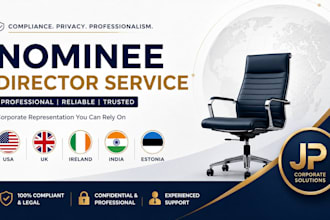 nominee director service for US UK ireland india estonia company