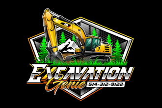 create professional and awesome excavation logo design