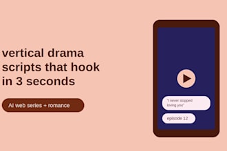 write vertical drama scripts for your ai web series