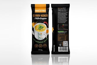 do premium product label, box package, pouch bag design