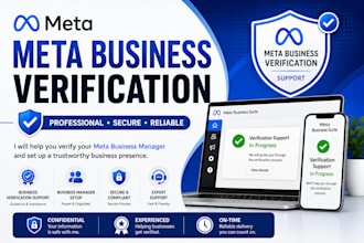 help you with meta business verification and setup