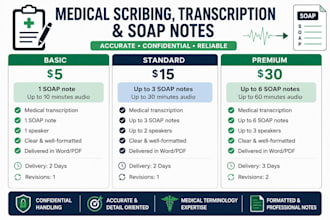 provide medical scribing, transcription and soap notes