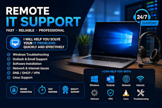 provide remote IT support and troubleshooting