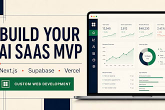 develop an ai saas web app with supabase and vercel