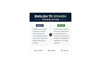 translate english to spanish and spanish to english