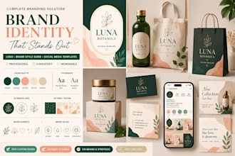 design canva branding kit logo brand style guide social media templates