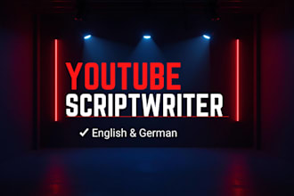 write engaging youtube scripts with high retention in english and german