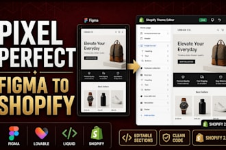 convert figma or lovable design to shopify store theme