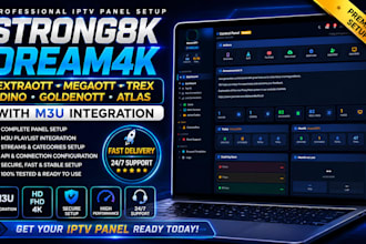 setup strong8k, dream4k, extraott, megaott, trex, dino, goldenott,atlas with m3u