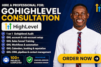 provide you gohighlevel training, ghl consultation, ghl setup training