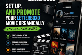 set up, and promote your letterboxd movie organically for real film lovers