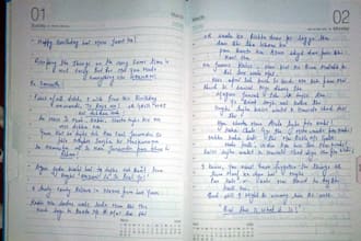 write emotional poetry and stories with soothing voice over