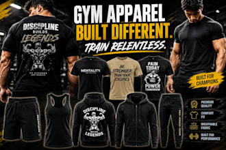 design custom bodybuilding gym t shirts and fitness apparel