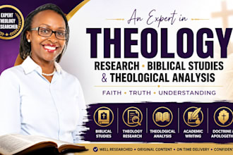provide theology research, biblical studies and theological analysis