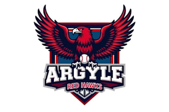 create professional awesome hawk and baseball  logo design