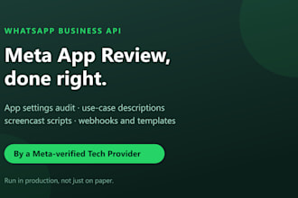 set up whatsapp business API and prepare your meta app review