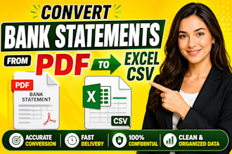 do bank statement work on urgent basis