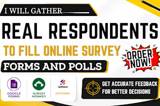 gather real respondents to fill online survey forms and polls
