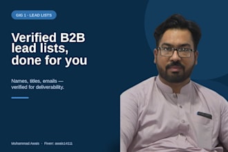 build a b2b lead list with verified emails, linkedin lead generation