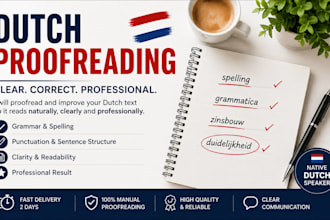 proofread end improve your dutch text