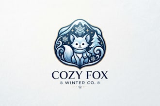 design a cool and elegant winter logo