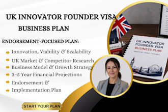 write UK innovator founder visa business plan for endorsement