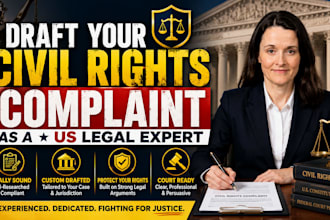draft your civil rights complaint as a US legal expert