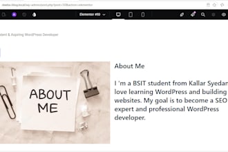 design a responsive wordpress website with elementor