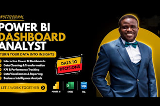 build power bi dashboard, do analytics and visualization in power bi