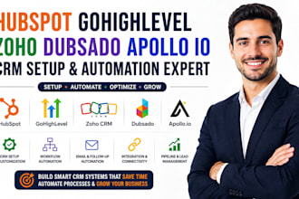 setup hopspot gohighlevel zoho dubsado apollo CRM automation