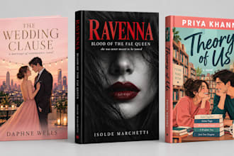 design premium ebook cover design, ebook cover or kdp cover design