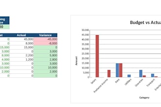 build a custom excel dashboard or budget tracker